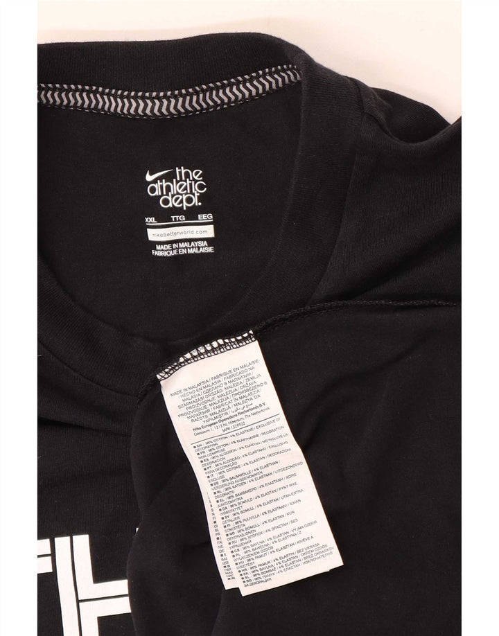 Nike Herren Graphic Vest Top 2XL Schwarz Baumwolle