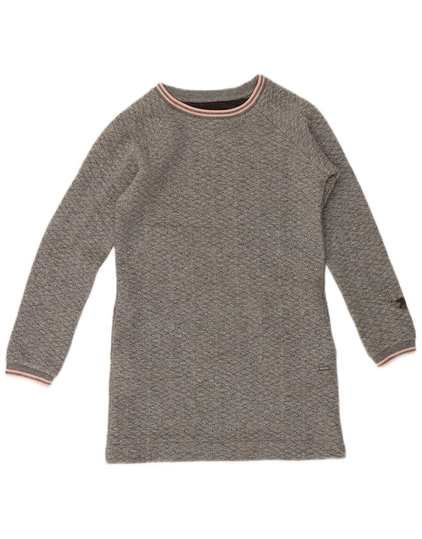 Woolrich Pulloverkleid für Mädchen, 9–10 Jahre, grau meliertes Polyester