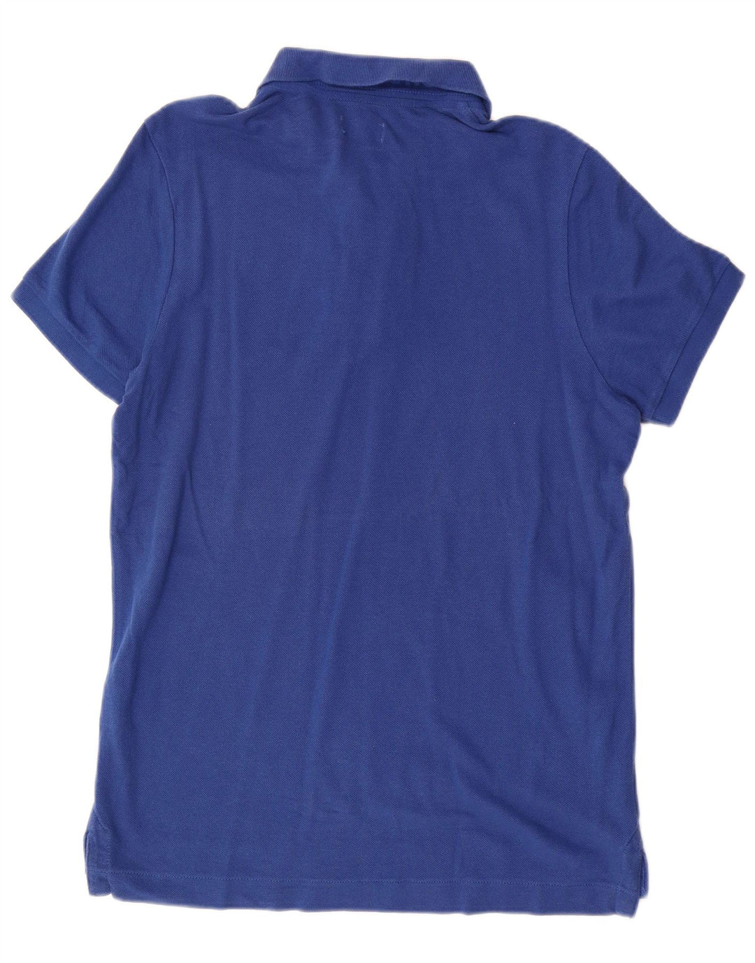 Benetton Herren-Poloshirt aus mittelblauer Baumwolle