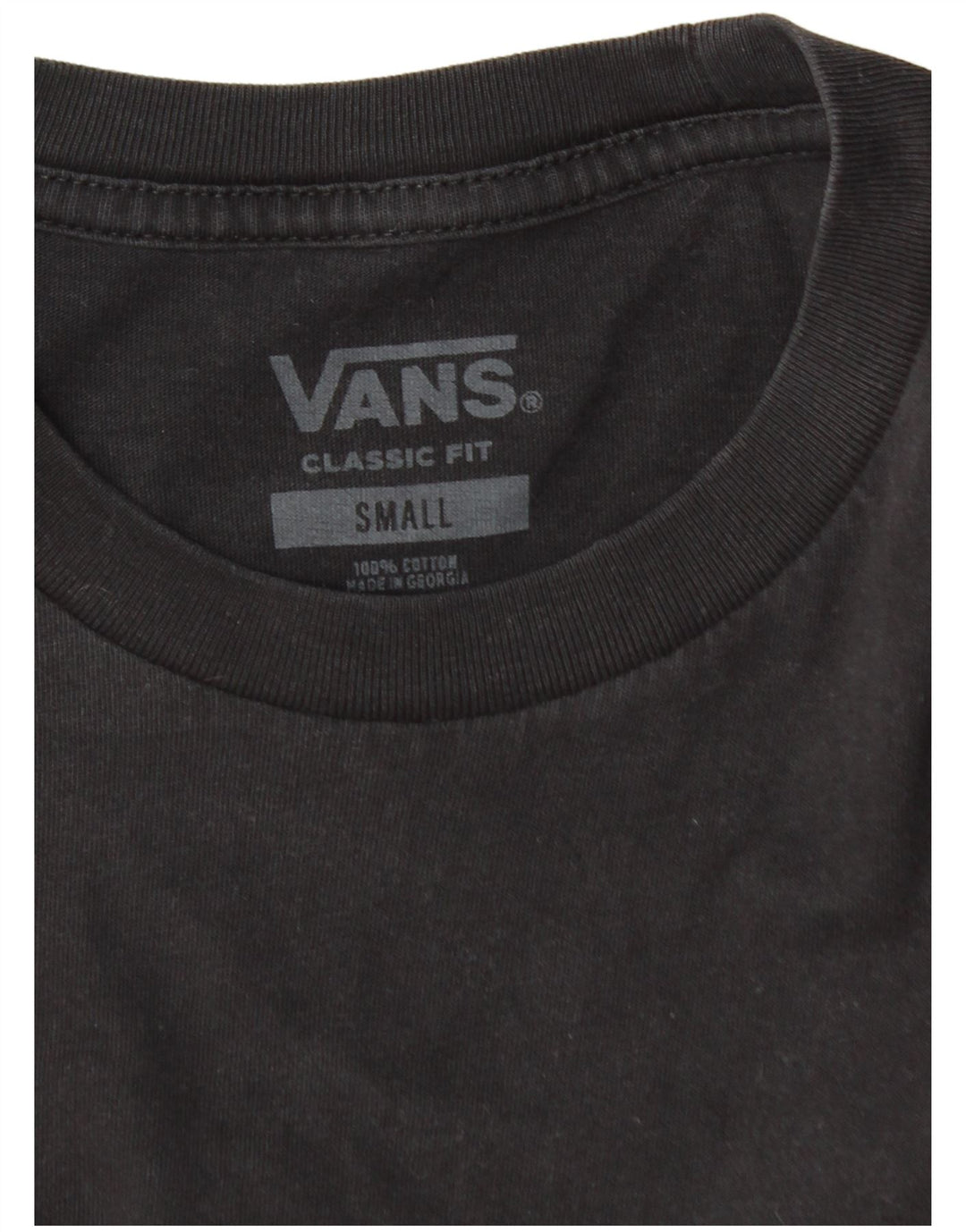 VANS Herren-T-Shirt mit klassischer Passform, Größe S, Schwarz, Baumwolle