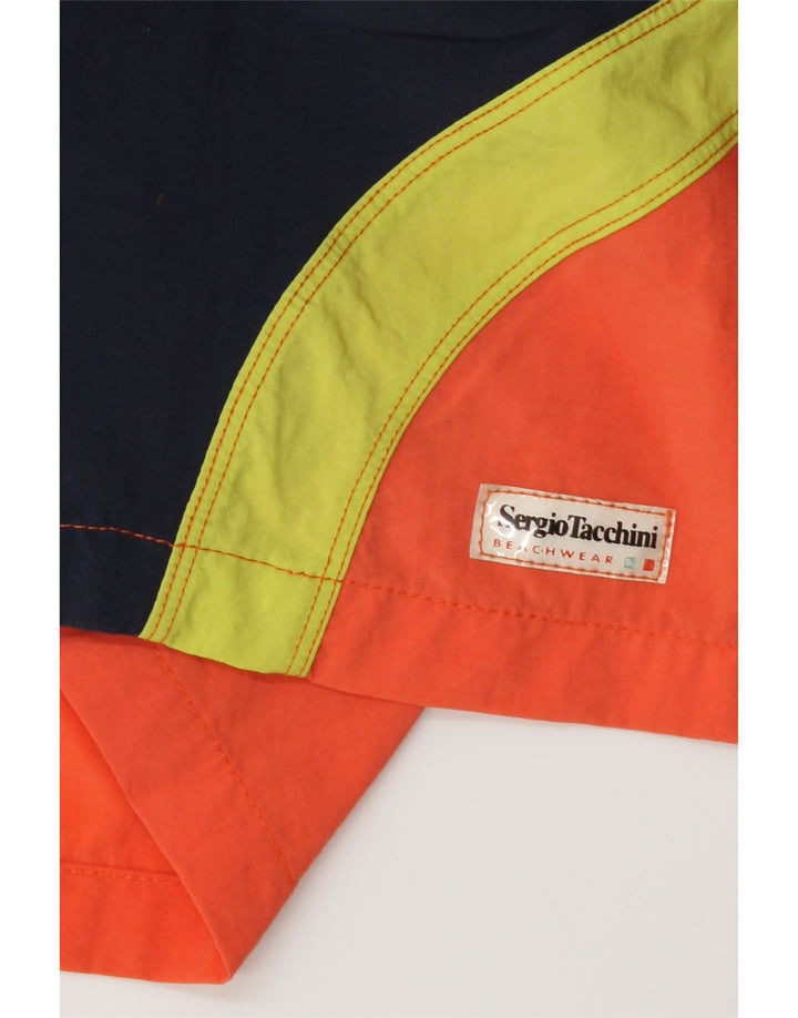 Sergio Tacchini Herren-Badeshorts 2XL Mehrfarbiger Farbblock