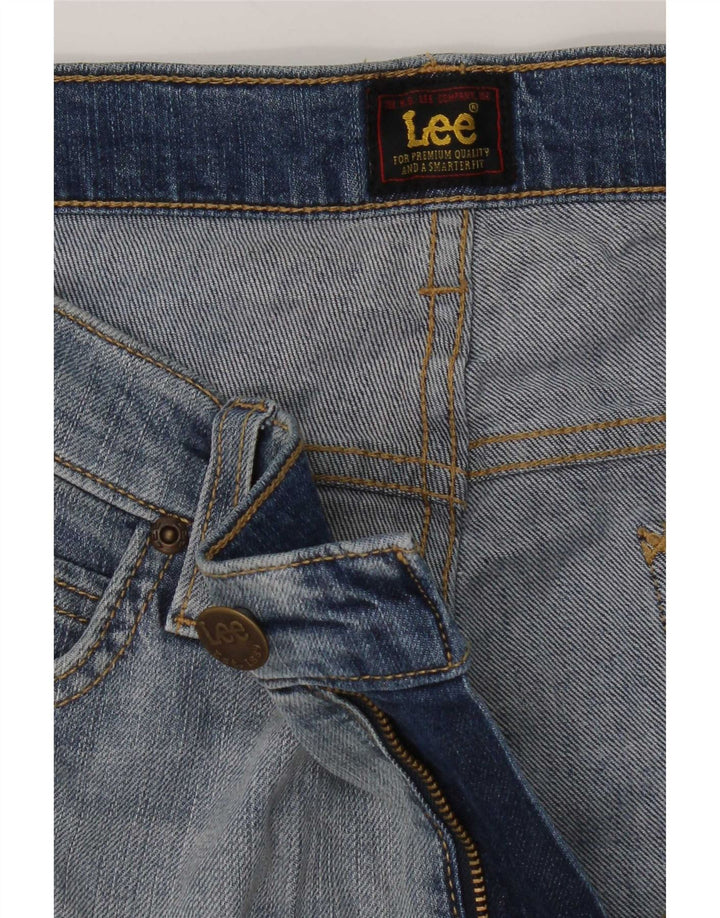 Lee Damen-Cropped-Jeans W32 L24 Blau