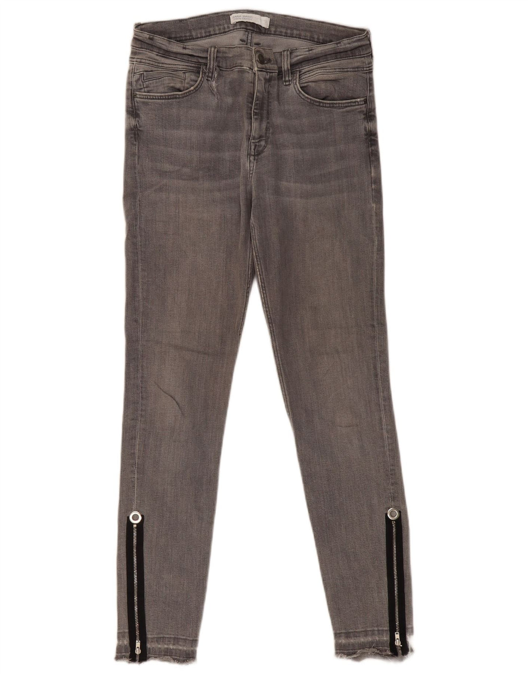 ZARA Damen Skinny Jeans EU 38 Small W28 L29 Grau