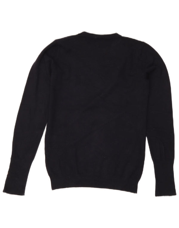 Zara Damen-Pullover mit Rundhalsausschnitt, Gr. 12, mittleres Marineblau