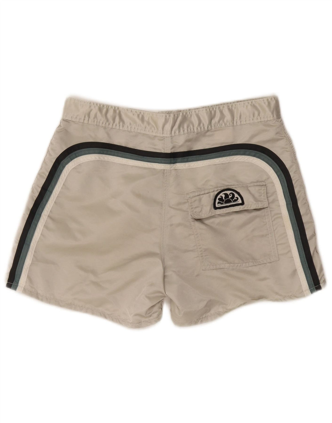Sundek Herren-Badeshorts, mittelweißes Nylon