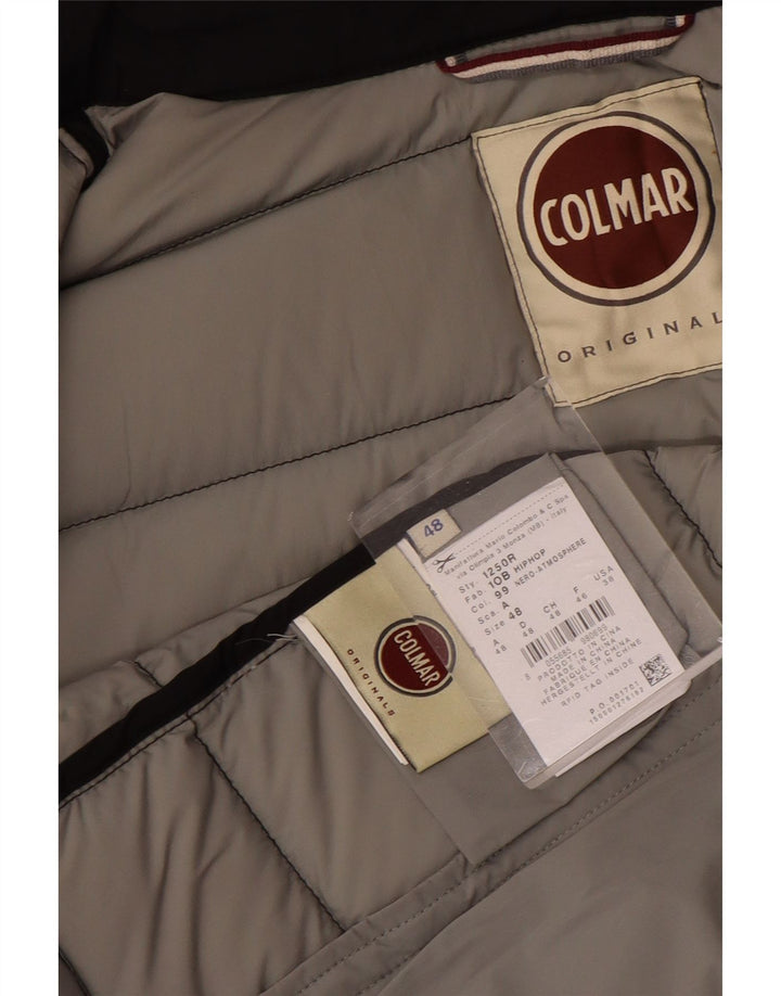 Colmar Herren-Jacke mit Kapuze, gepolstert, Größe 48, mittelschwarzes Nylon