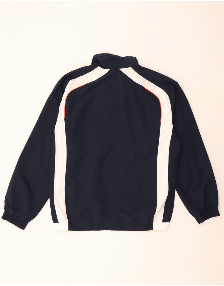 Adidas Herren-Trainingsanzugoberteil, UK-Größe 42/44, großes weißes Colourblock-Polyester