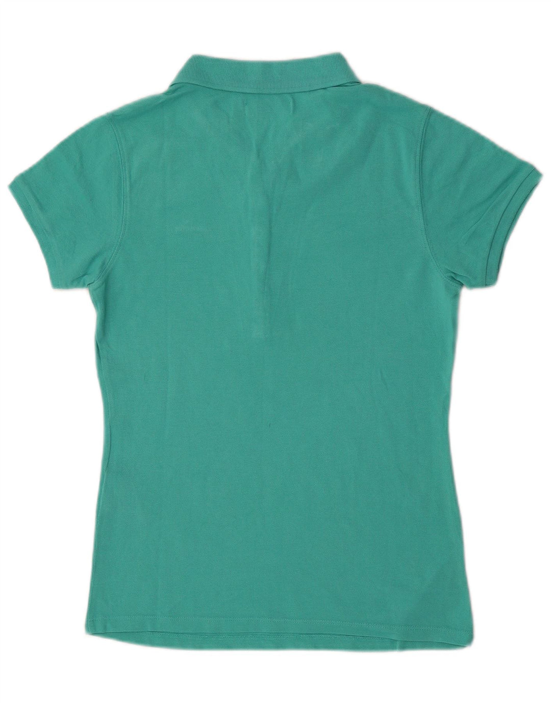 Diadora Damen Poloshirt UK 12 Medium Türkis Baumwolle