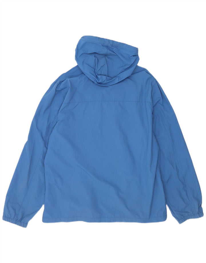Jack Wills Herren-Regenjacke mit Kapuze, UK 42, XL, blaues Nylon
