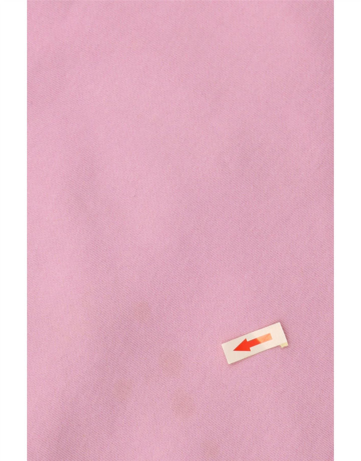 CREW CLOTHING Damen Crop Hoodie Pullover UK 18 XL Rosa Baumwolle