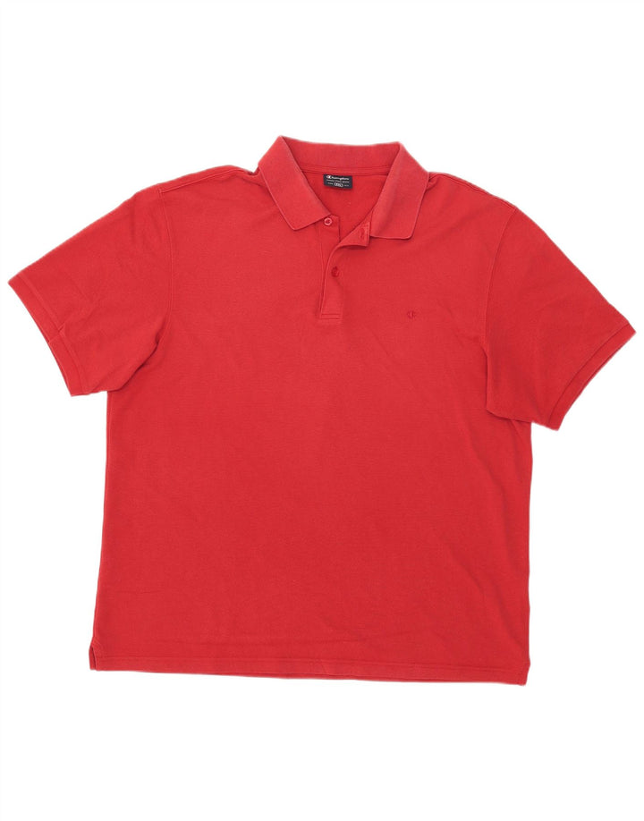 Champion Herren Poloshirt 2XL Rote Baumwolle