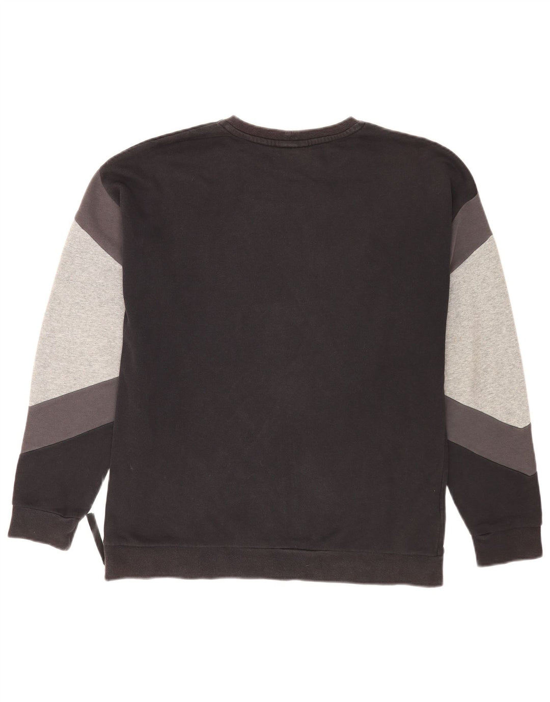 Nike Herren-Sweatshirt mit Grafik, lockerer Passform, Mittelschwarz, Farbblock