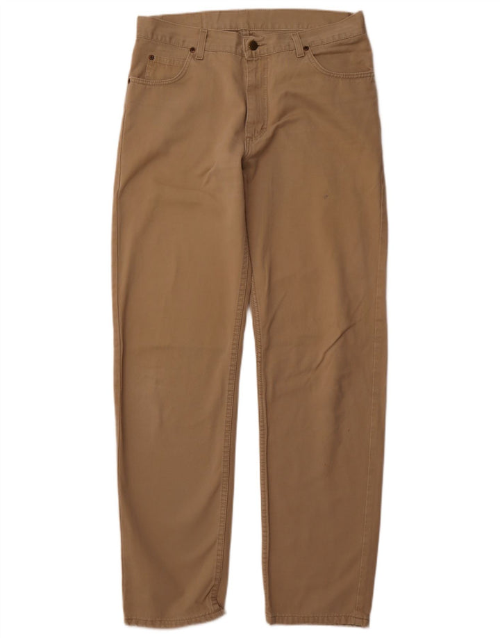 Lee Herren Tapered Freizeithose W34 L34 Beige Baumwolle