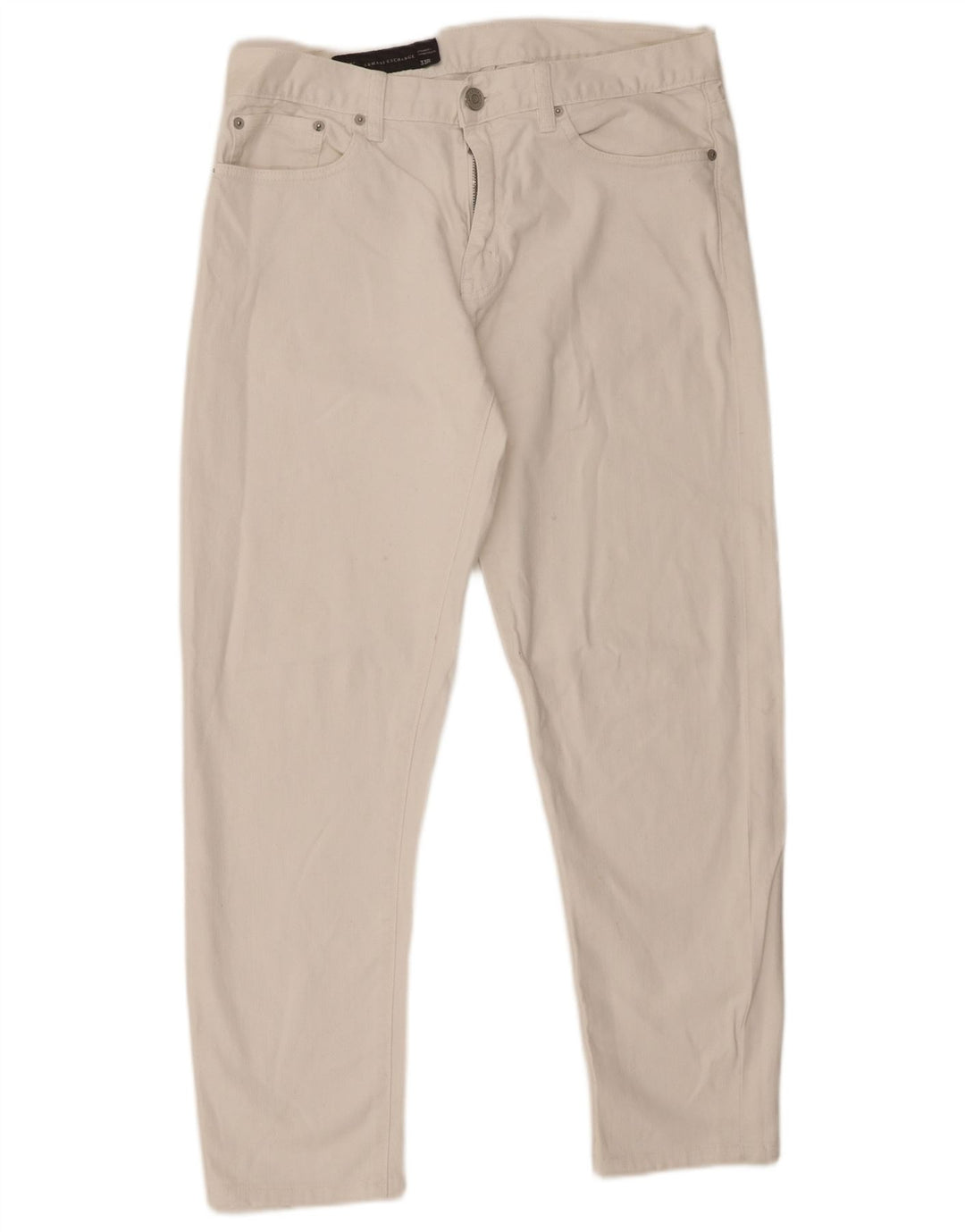 Armani Exchange Herren Slim Jeans W33 L28 Weiße Baumwolle