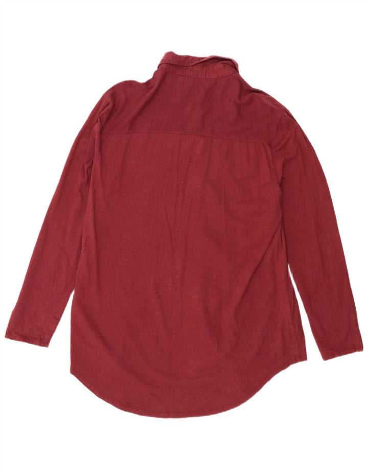 EDDIE BAUER Damen Hemd UK 16 Large Kastanienbraun Baumwolle