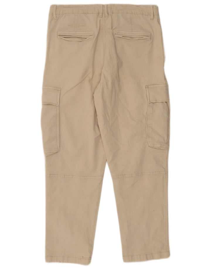 Gerade Cargohose für Herren von ZARA, EU 40, Größe M, W31, L27, Beige, Baumwolle