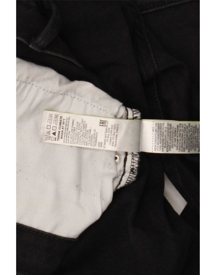 Marks & Spencer Slim-Jeans für Herren, W38, L29, schwarze Baumwolle