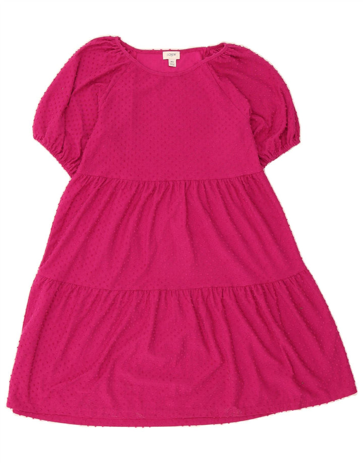J. CREW Womens Tiered Dress UK 6 XS Pink Polyester Vintage J. Crew and Second-Hand J. Crew from Messina Hembry 