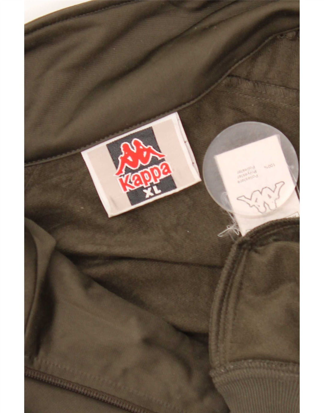 Kappa Herren Trainingsanzug Top Jacke XL Khaki Polyester