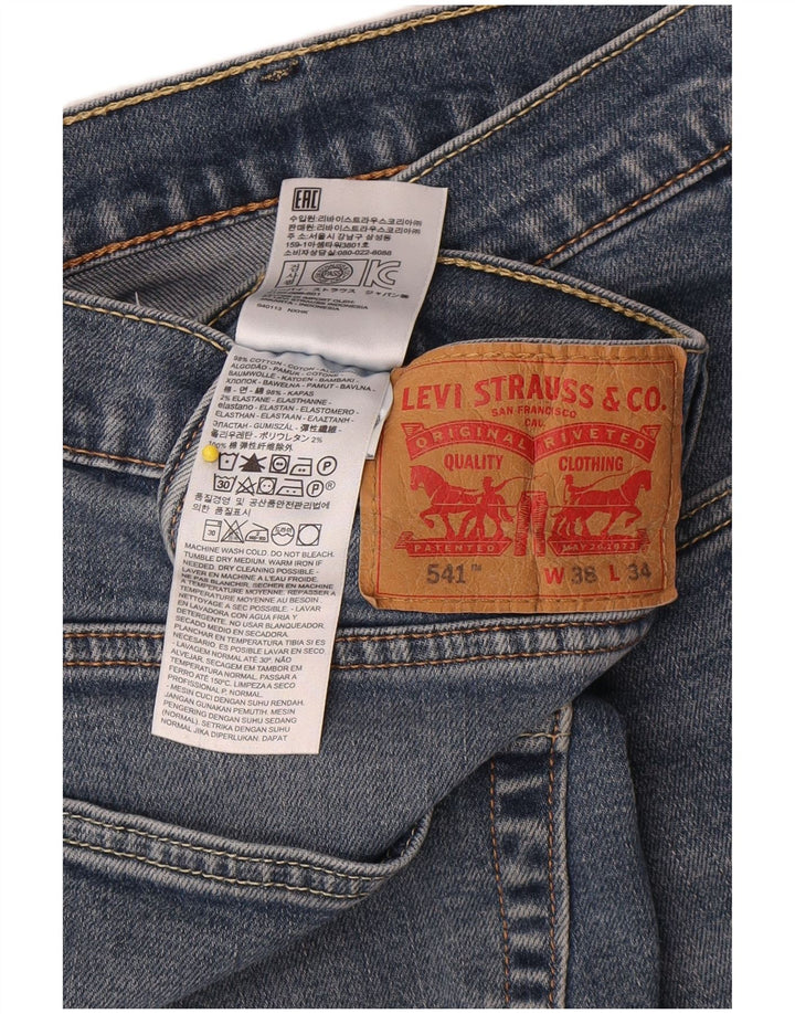 Levi's Herren 541 Tapered Jeans W38 L34 Blaue Baumwolle