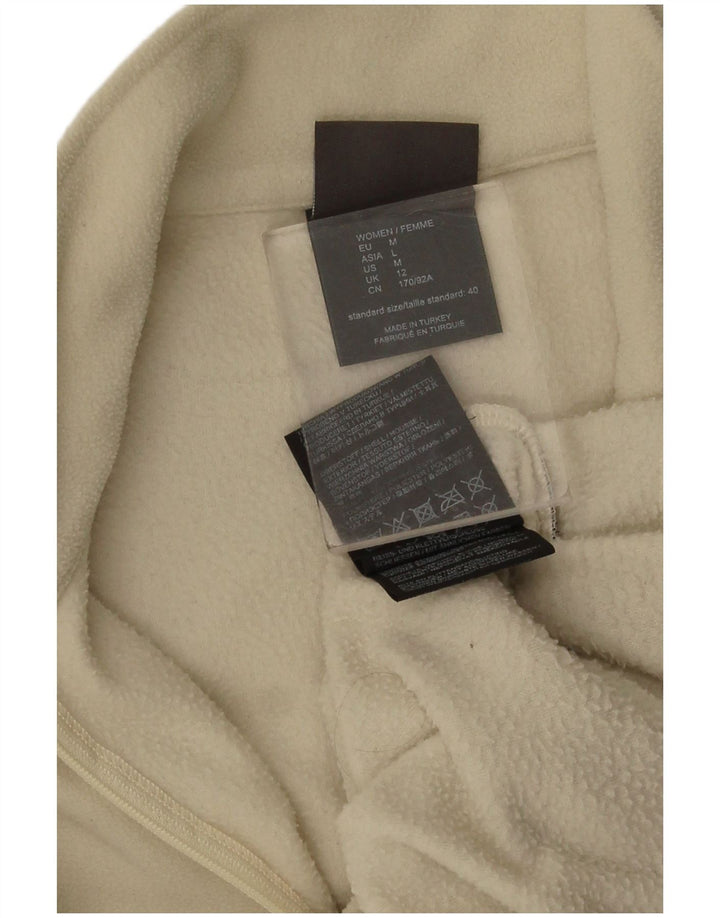 Jack Wolfskin Damen-Fleecepullover mit Reißverschluss am Hals, UK 12, mittelbeigefarbenes Polyester