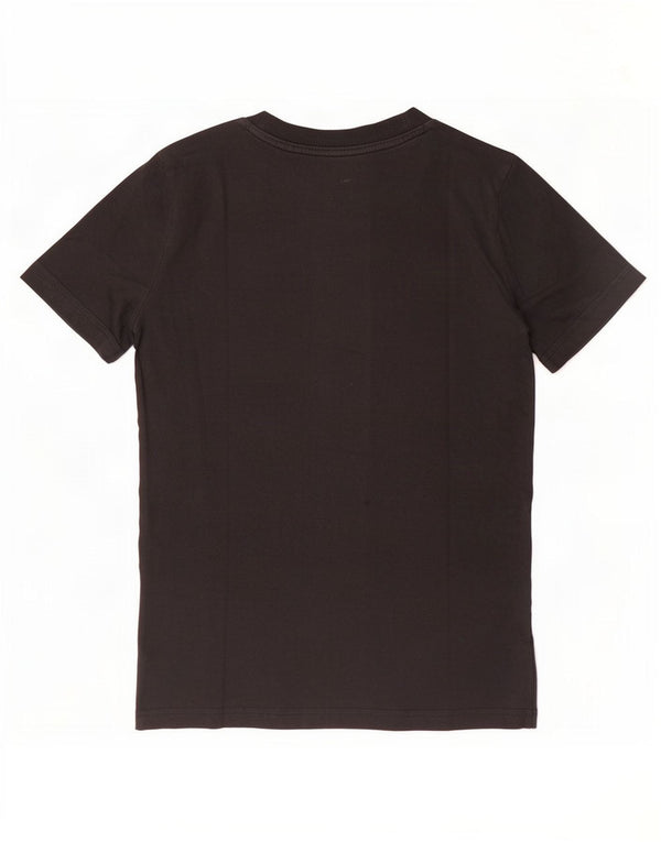 Adidas Damen T-Shirt Top UK 8/10 Small Schwarz Baumwolle