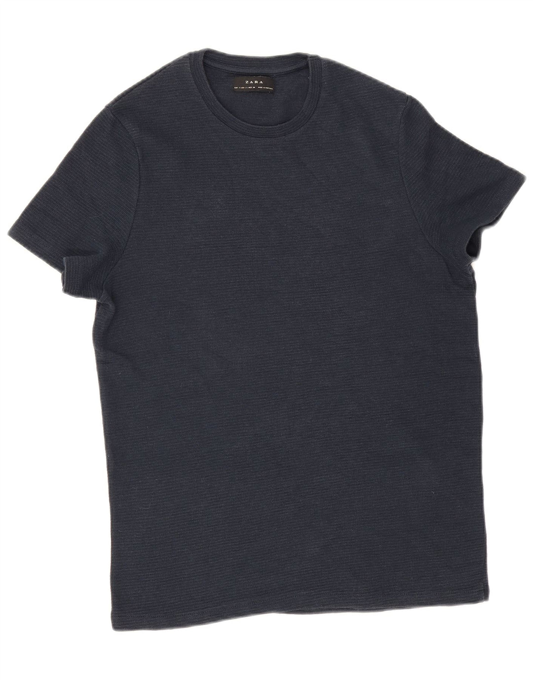 Zara Herren T-Shirt Top Small Marineblau
