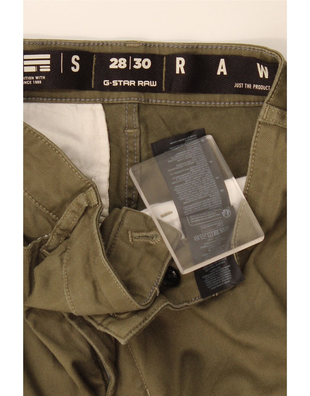 G-STAR Herren Slim Cargohose W28 L30 Khaki Baumwolle