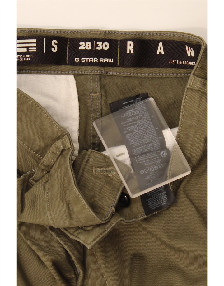 G-STAR Herren Slim Cargohose W28 L30 Khaki Baumwolle