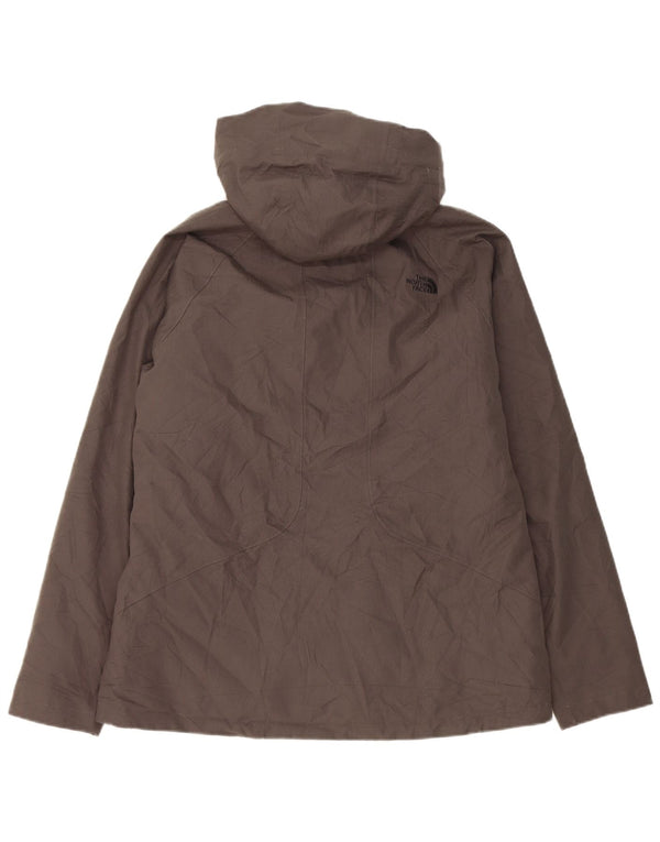 The North Face Damen-Windbreakerjacke mit Kapuze, UK 16, Größe L, grau, Polyester