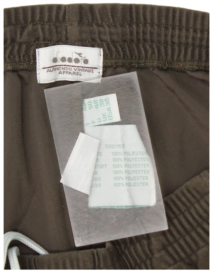 Diadora Herren-Trainingshose, XL, Khaki, Polyester