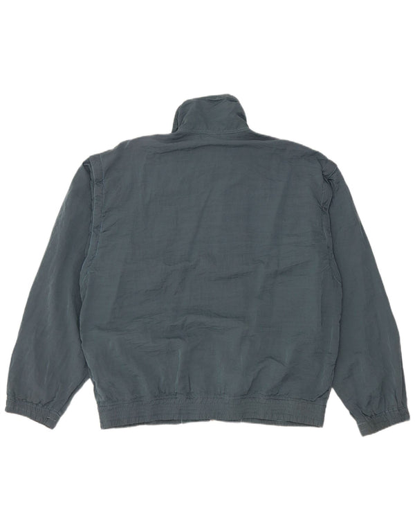 BELFE Herren-Trainingsanzugoberteil, UK-Größe 38, mittelblaues Colourblock-Polyamid