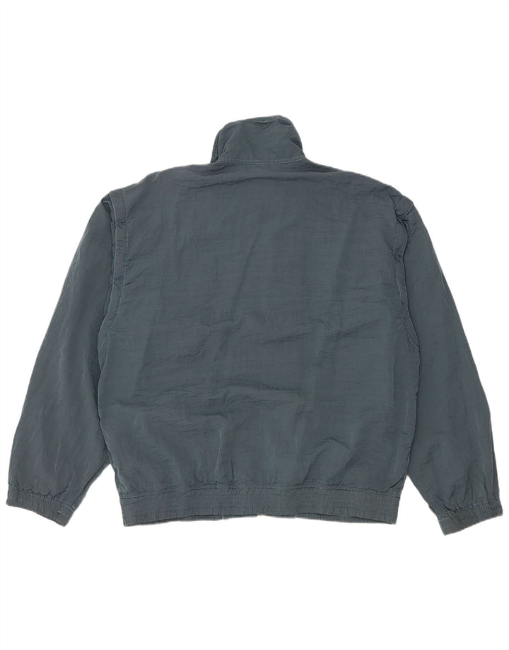 BELFE Herren-Trainingsanzugoberteil, UK-Größe 38, mittelblaues Colourblock-Polyamid