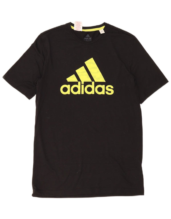 Adidas Jungen Aeroready Graphic T-Shirt Top 15–16 Jahre, schwarzes Polyester