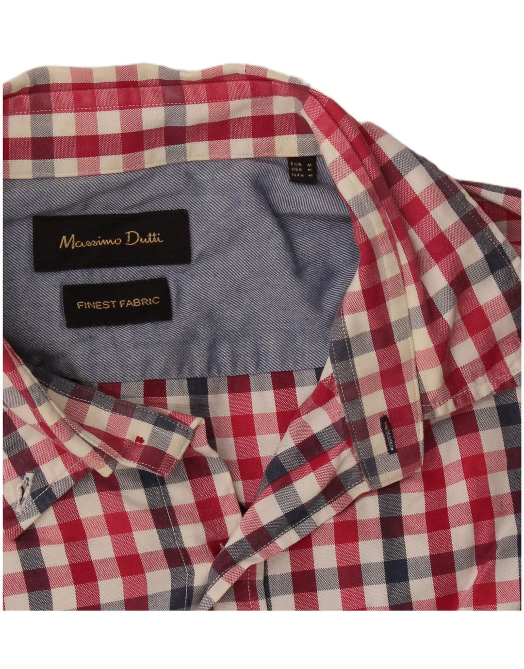 Massimo Dutti Herrenhemd Mittelrot Gingham