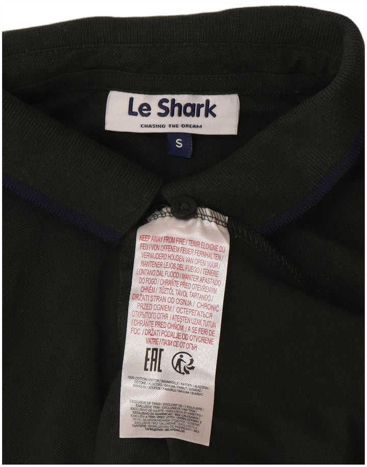 Le Shark Herren-Poloshirt, Größe S, grüne Baumwolle