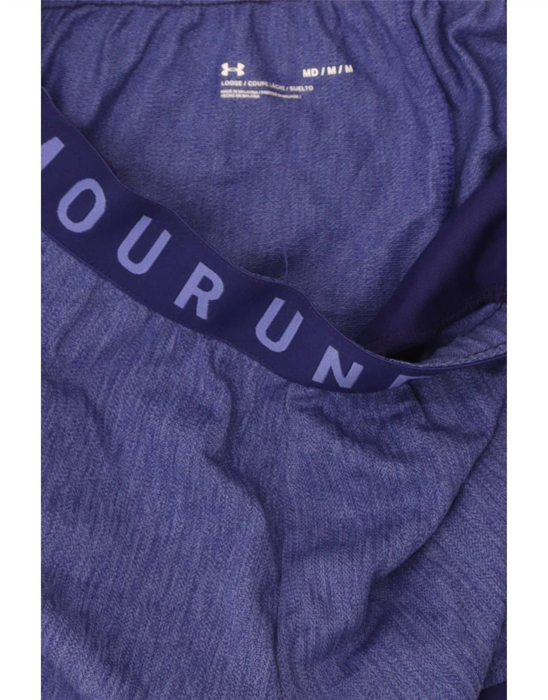 Under Armour Damen Graphic Sport Shorts Mittelblaues Colourblock-Polyester