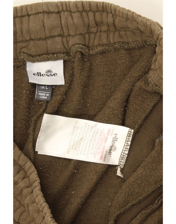 Ellesse Herren-Trainingshose, Jogginghose, groß, Khaki, Baumwolle