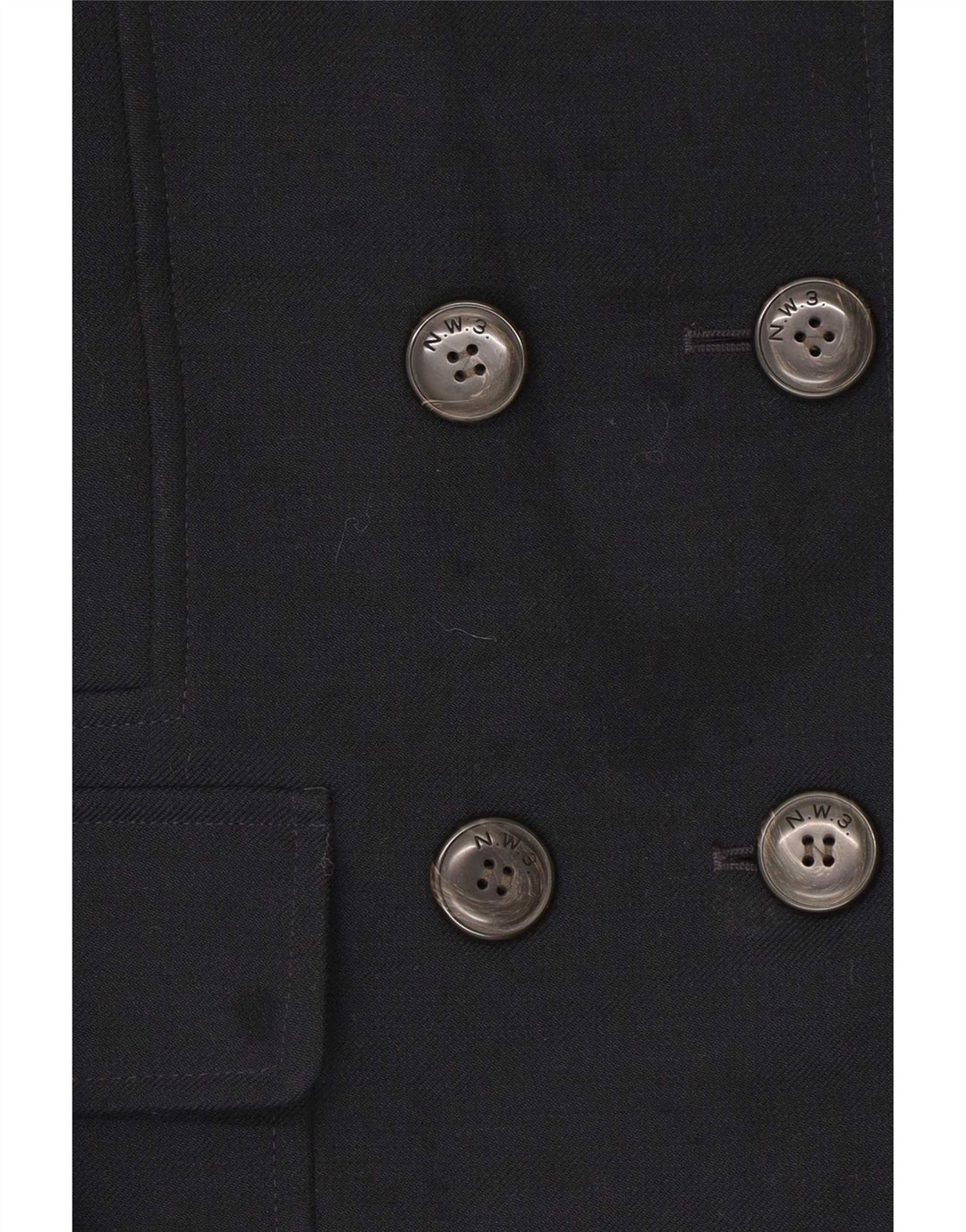Hobbs Damen Pea Coat UK 12 Medium Marineblau Polyester