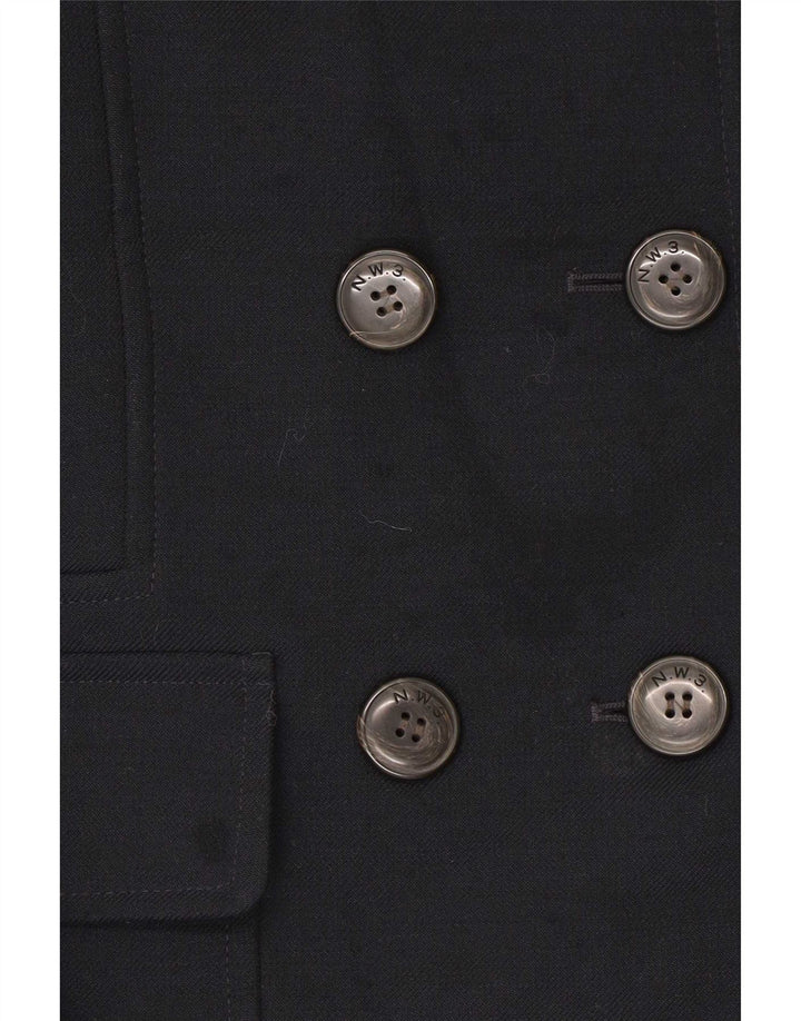 Hobbs Damen Pea Coat UK 12 Medium Marineblau Polyester