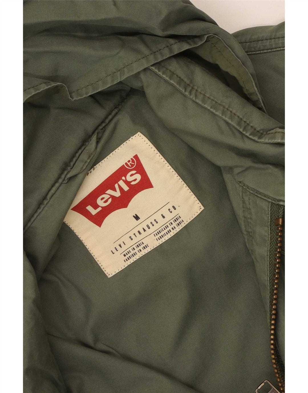 Levi's Herren-Utility-Jacke mit Kapuze, UK 38 Mittelgrün
