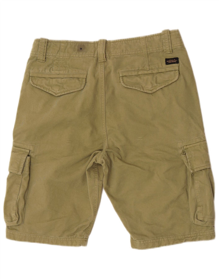 Superdry Herren Cargoshorts W32 Medium Khaki Baumwolle