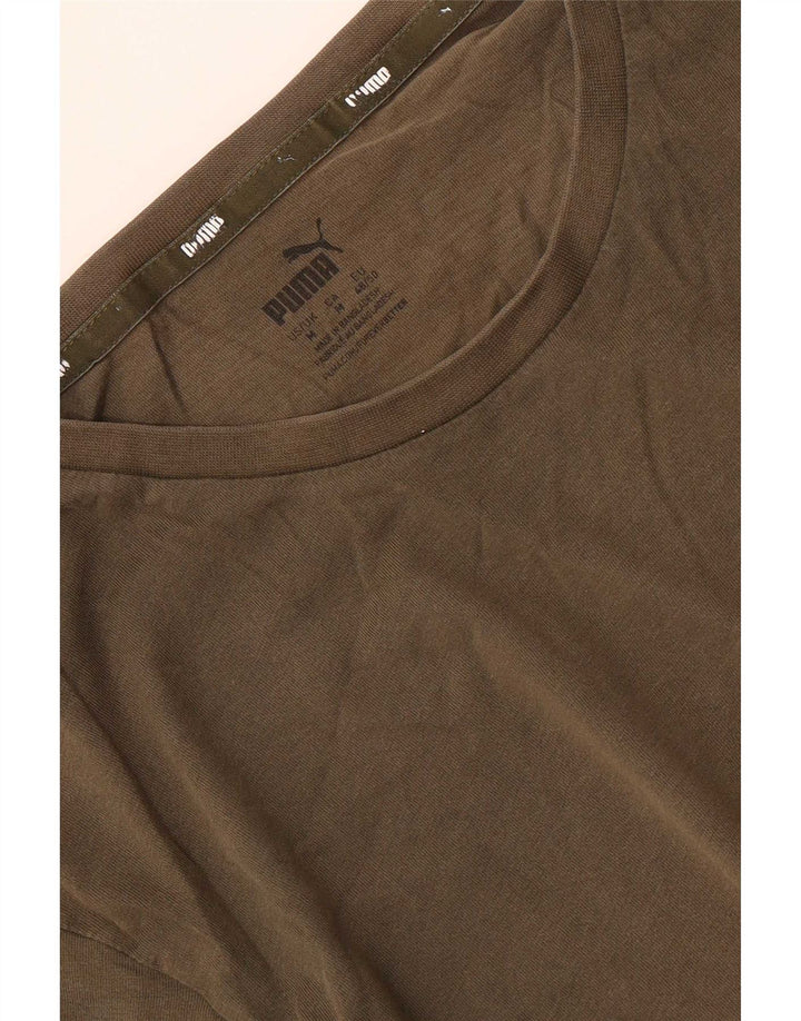 Puma Herren Grafik T-Shirt Top Medium Khaki