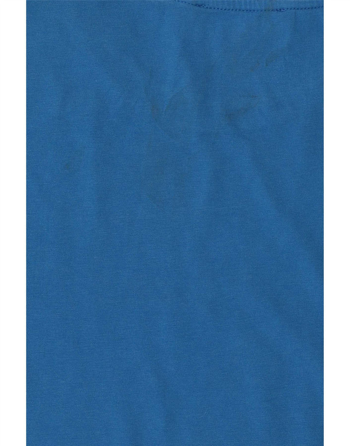 Trussardi Jeans Herren Grafik-T-Shirt-Oberteil Mittelblau