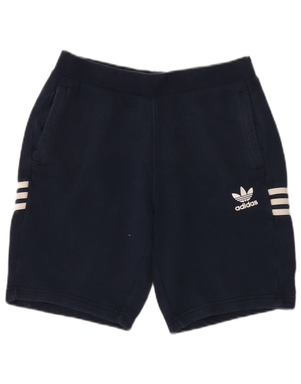 Adidas Sportshorts für Jungen, 9–10 Jahre, marineblaue Baumwolle