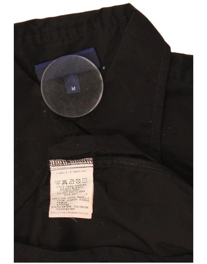 Trussardi Damen-Body mit langen Ärmeln, UK 12, mittelschwarz, Baumwolle