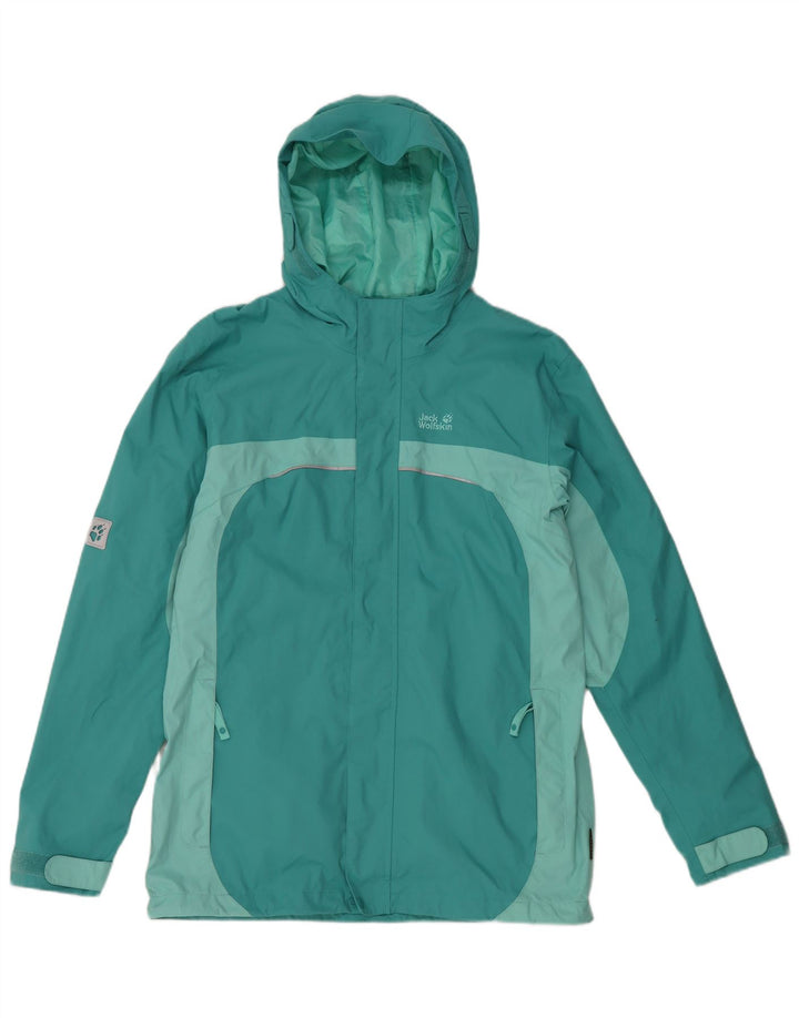 JACK WOLFSKIN Windjacke für Jungen, 13–14 Jahre, türkisfarbener Farbblock
