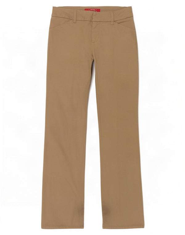Dickies Damen Bootcut Freizeithose US 7 Medium W30 L31 Beige Baumwolle