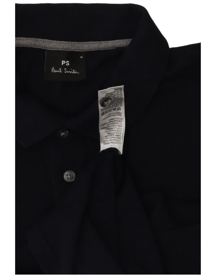 Paul Smith Herren-Poloshirt, mittelmarineblaue Baumwolle