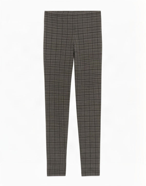 Zara Womens Leggings UK 14 Medium Black Houndstooth